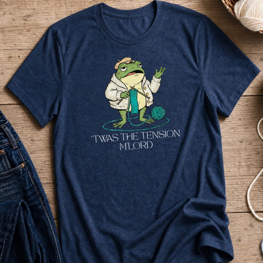 'Twas The Tension Navy T-Shirt.jpg