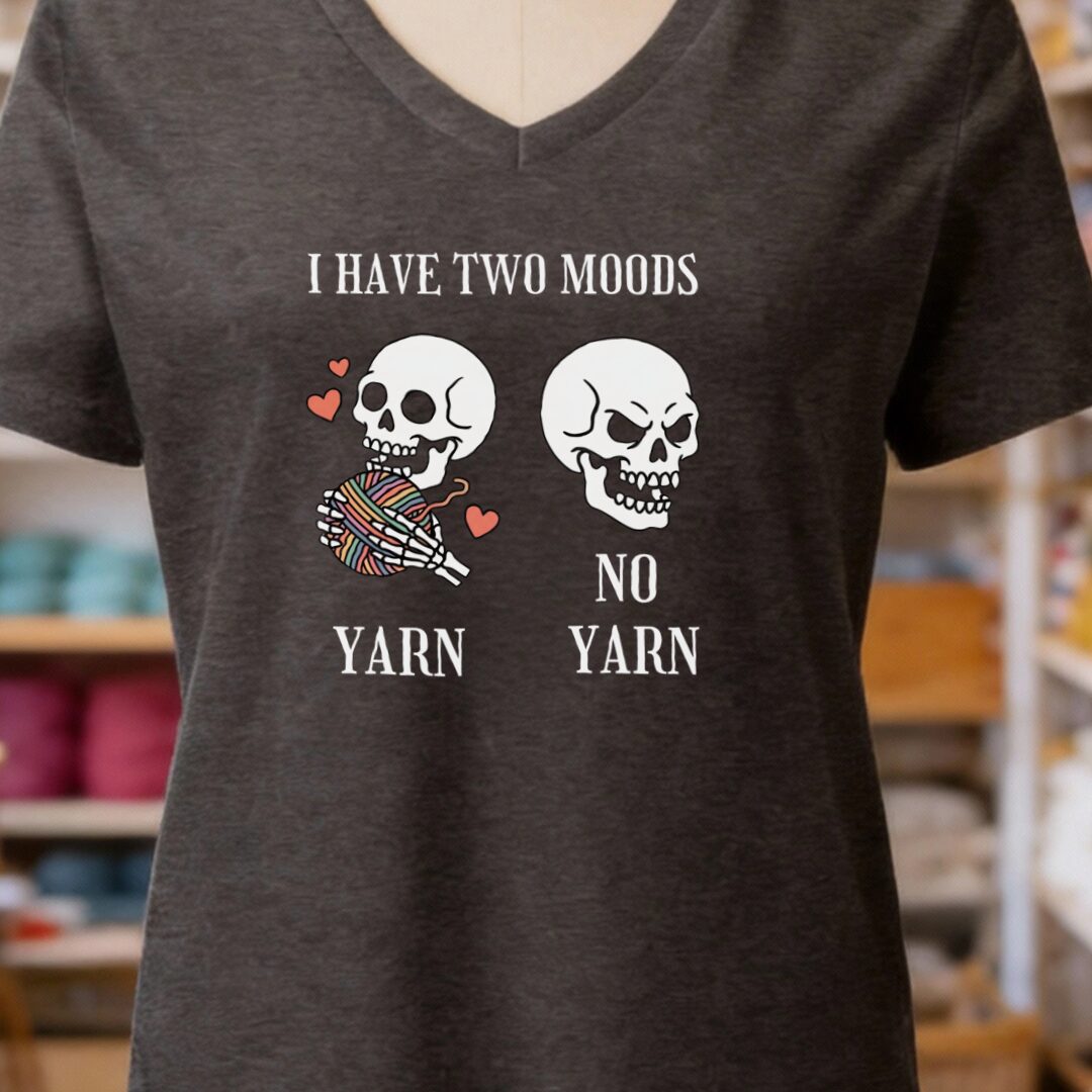 Two Moods V-Neck T-Shirt Dark Grey t-shirt