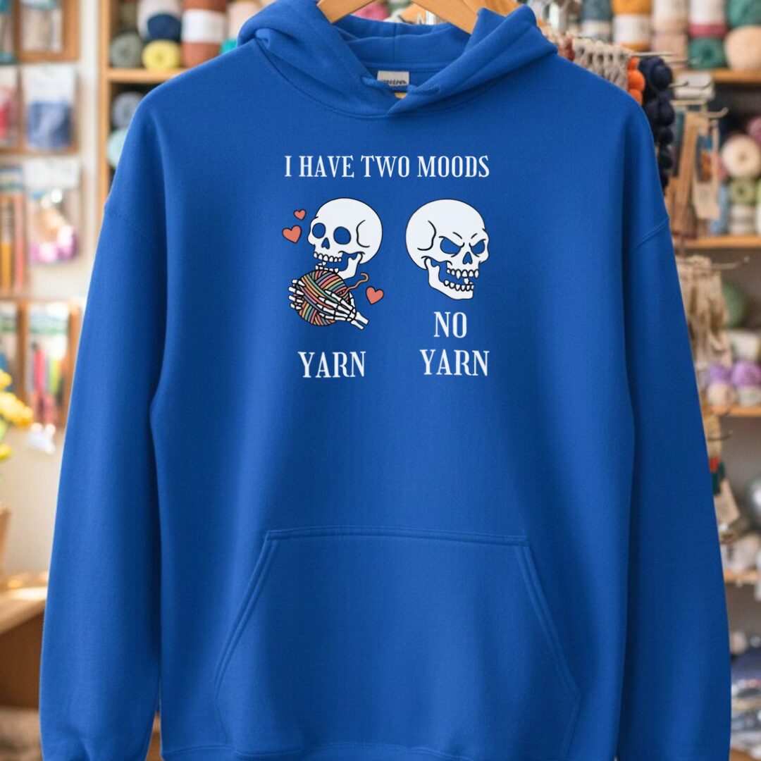 Two Moods Hoodie Royal t-shirt