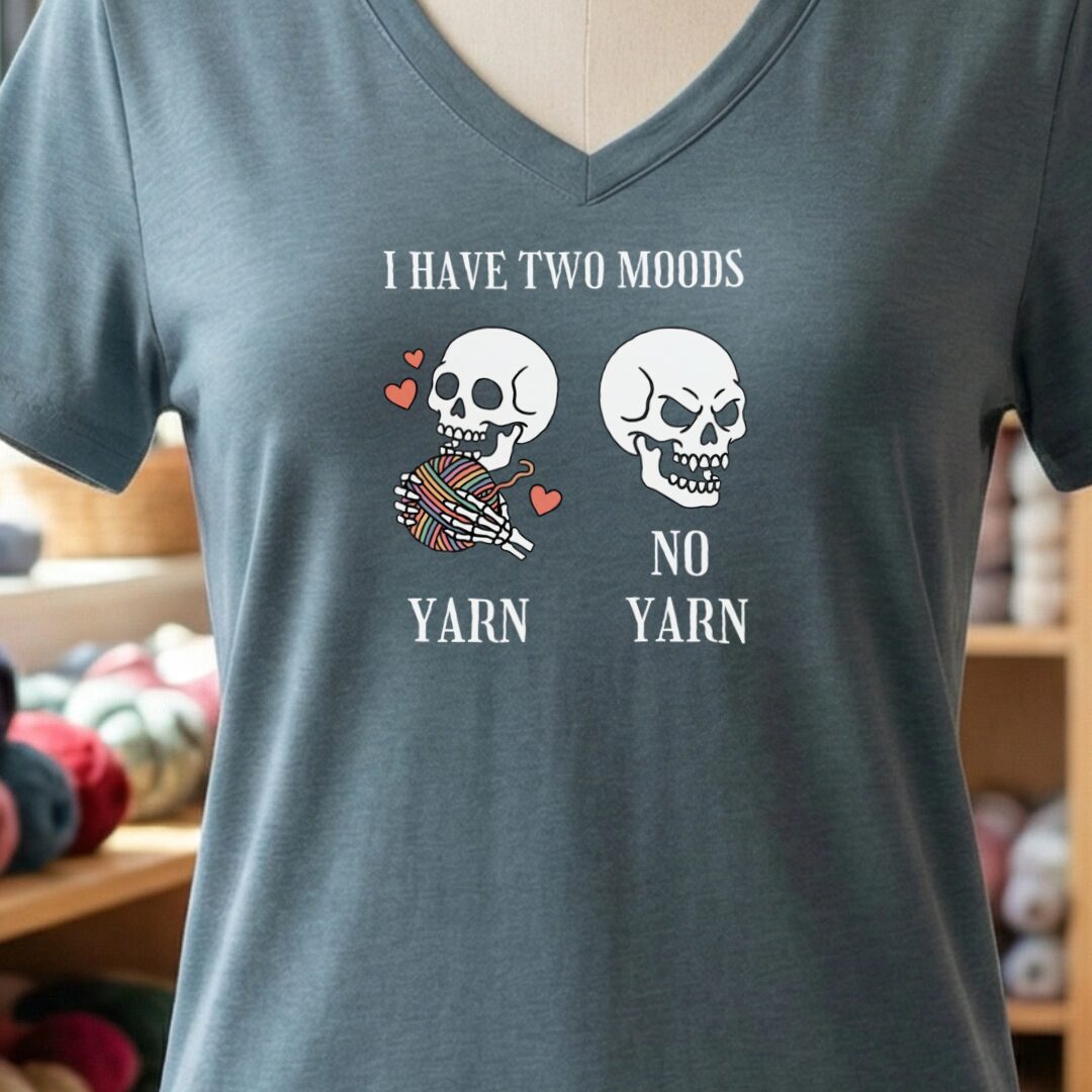 Two Moods V-Neck T-Shirt Slate t-shirt