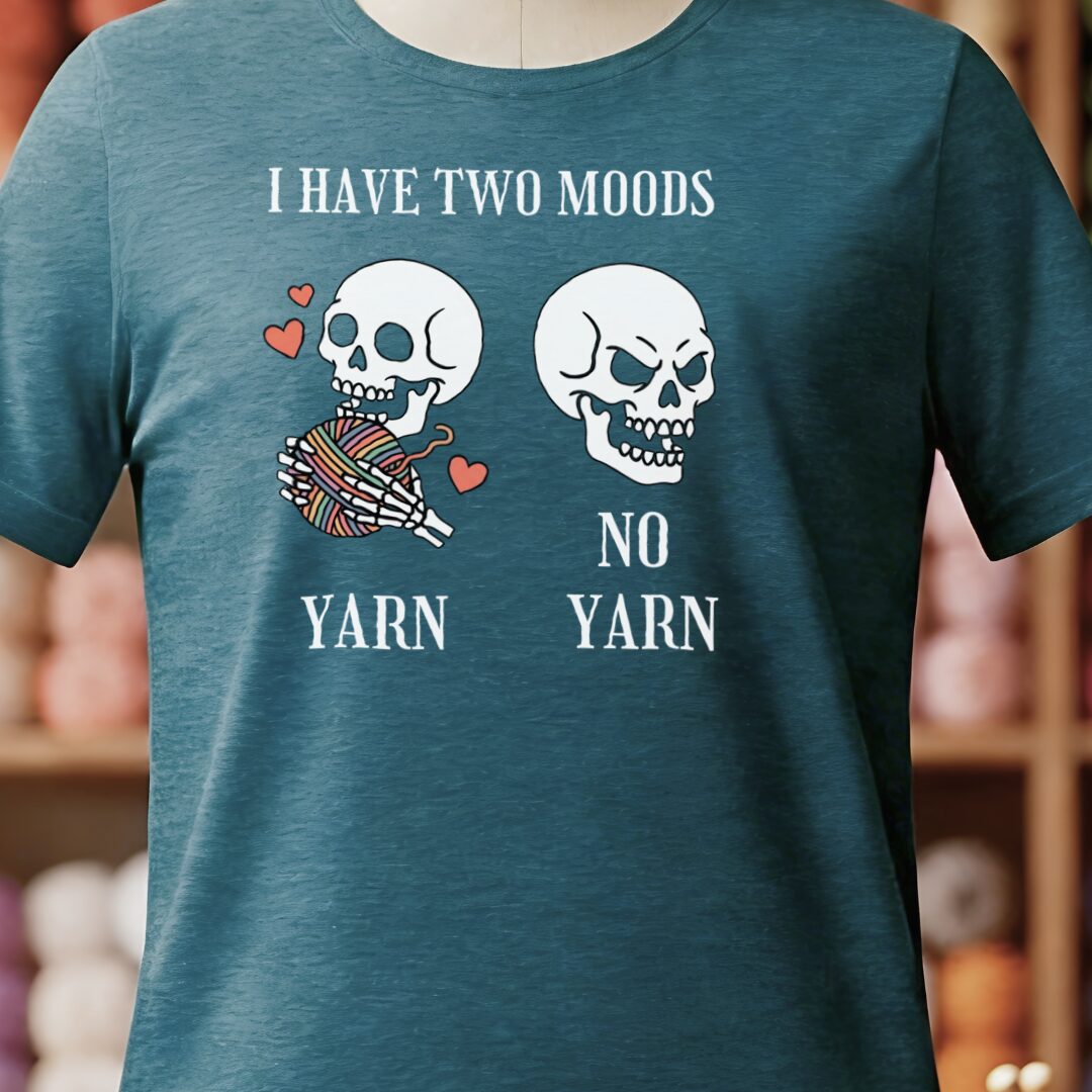 Two Moods T-Shirt Teal Blue t-shirt