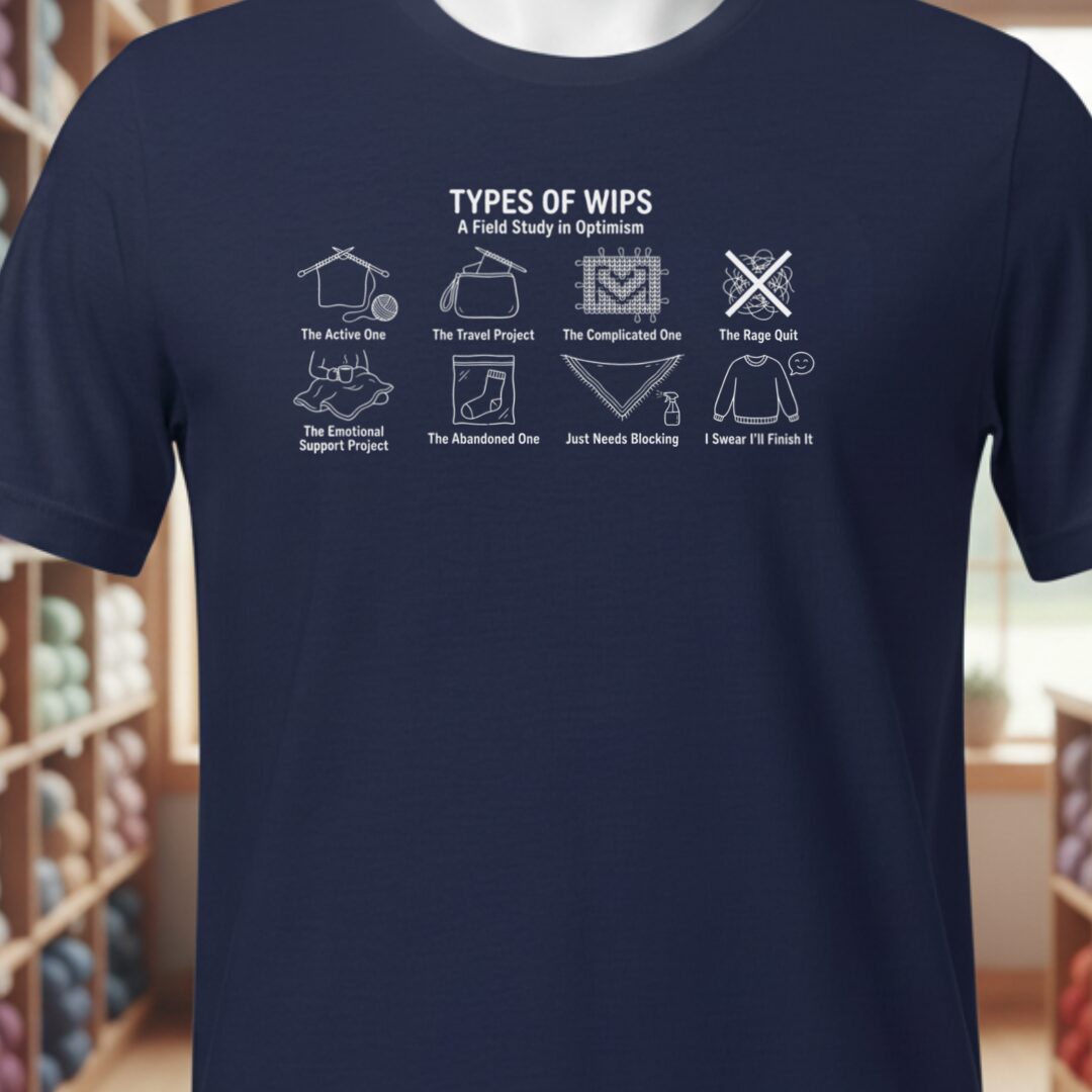 Types Of WIPs T-Shirt Navy t-shirt