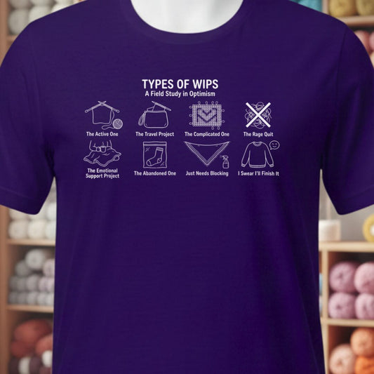 Types Of WIPs T-Shirt Purple t-shirt