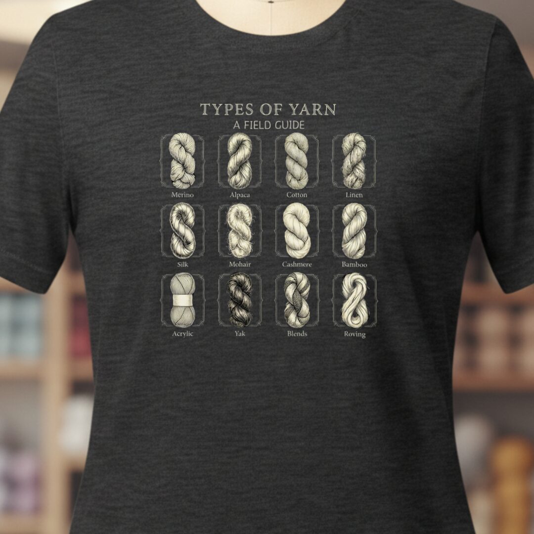 Types Of Yarn T-Shirt Dark Grey t-shirt