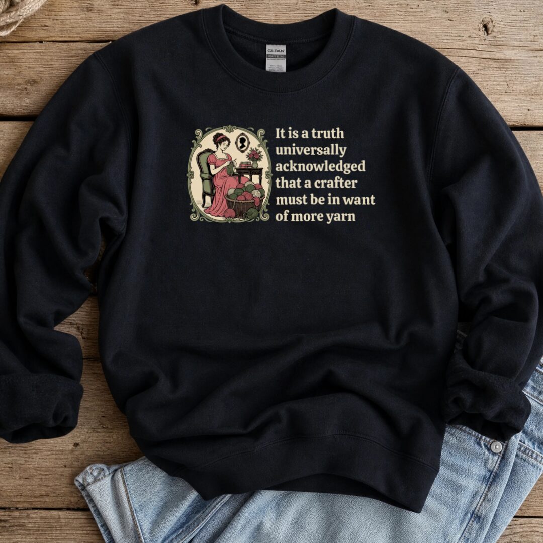 Universally Acknowledged Sweatshirt Black t-shirt