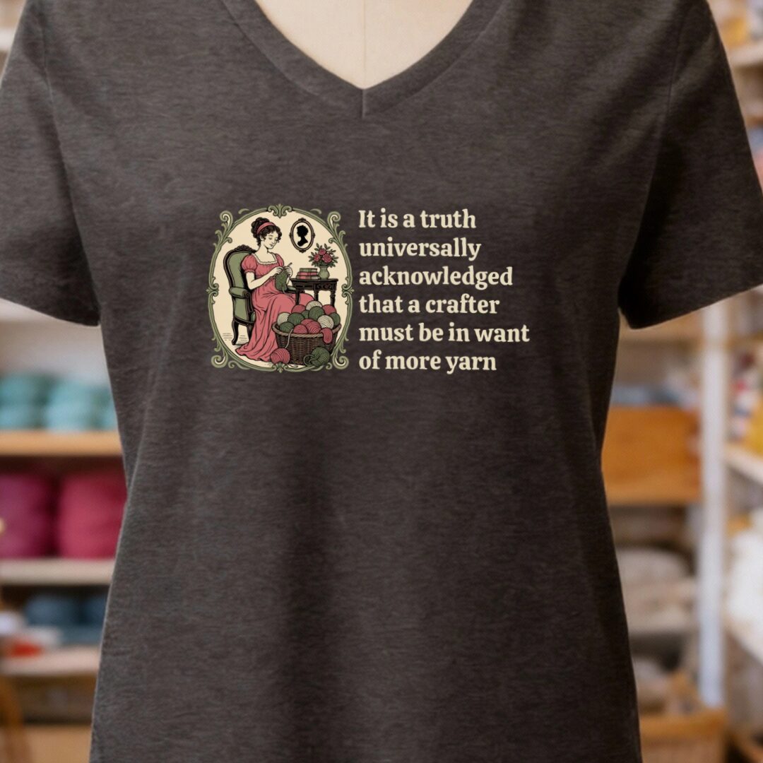 Universally Acknowledged V-Neck T-Shirt Dark Grey t-shirt