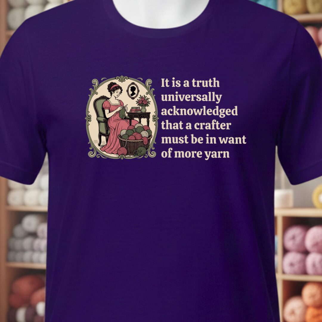 Universally Acknowledged T-Shirt Purple t-shirt