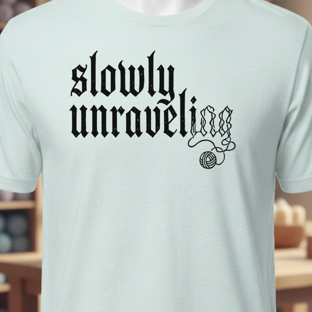 Unraveling T-Shirt Ice Blue t-shirt