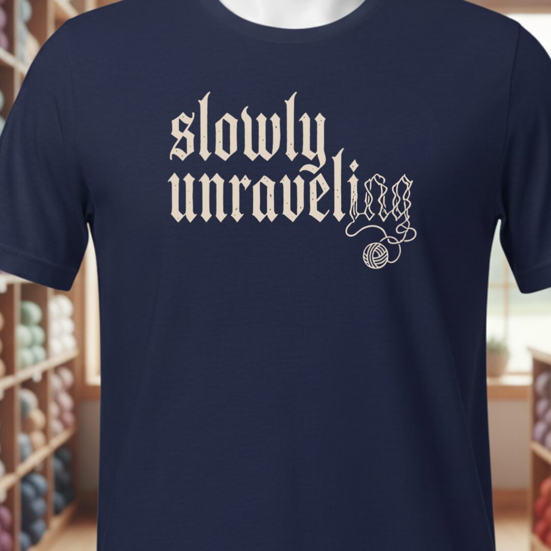 Unraveling T-Shirt Navy t-shirt