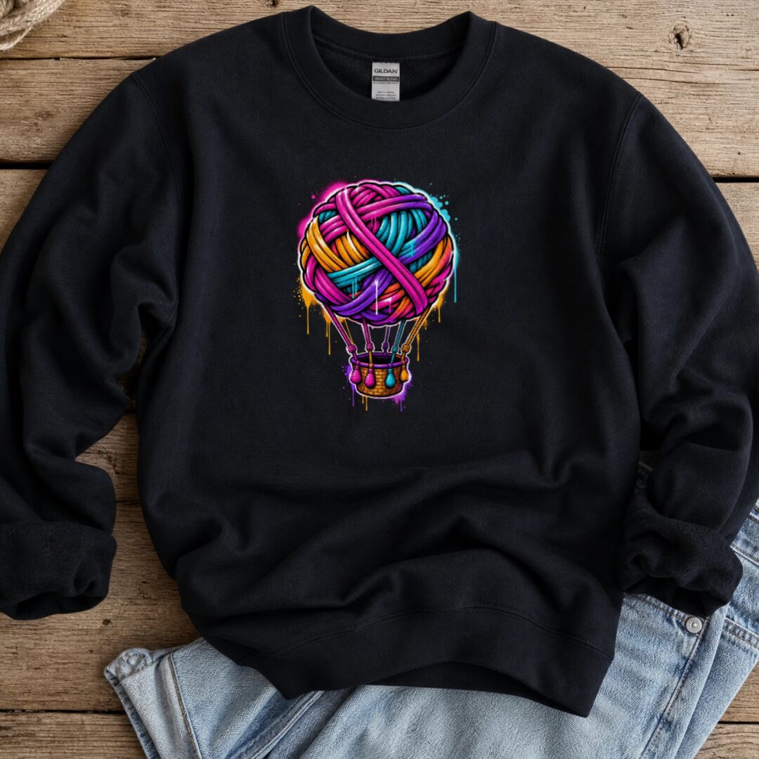 Up And Away Sweatshirt Black t-shirt