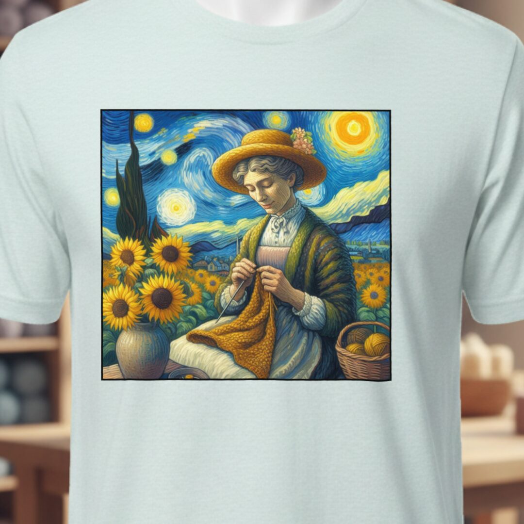 Van Gogh T-Shirt Ice Blue t-shirt