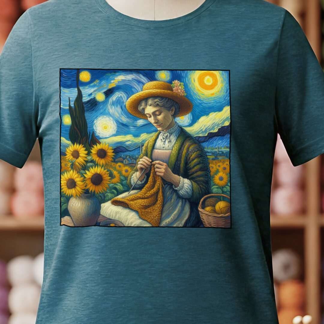 Van Gogh T-Shirt Teal Blue t-shirt
