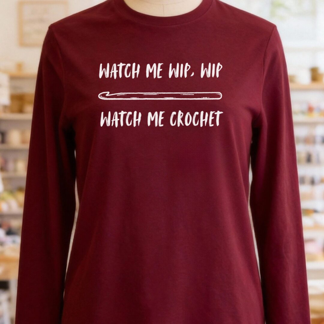 WIP, WIP Long Sleeve Tee Maroon t-shirt