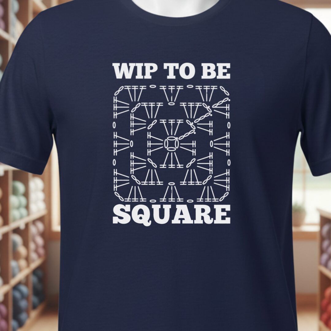 WIP to be Square T-Shirt Navy t-shirt