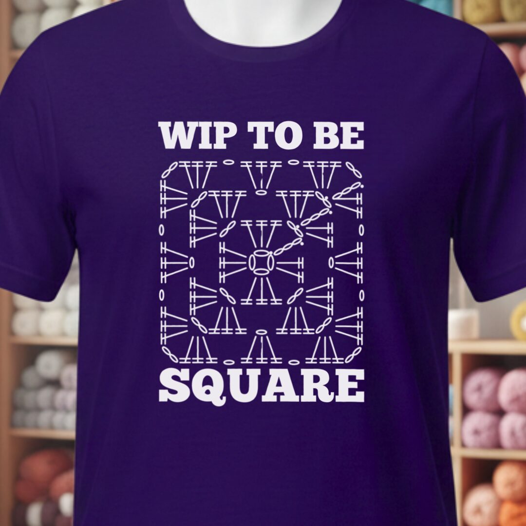 WIP to be Square T-Shirt Purple t-shirt