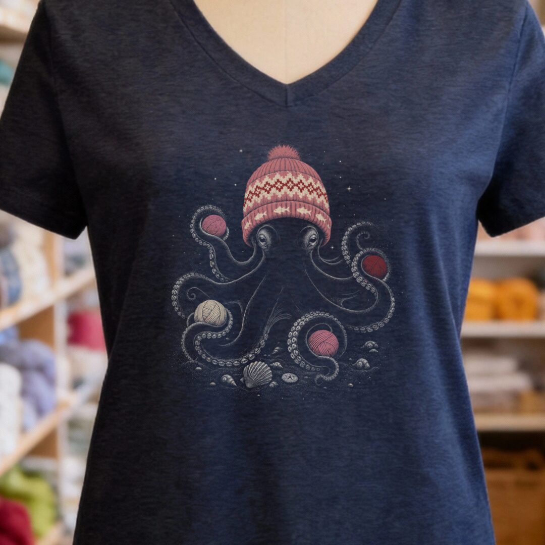 Warm Octopus Navy V Neck.jpg