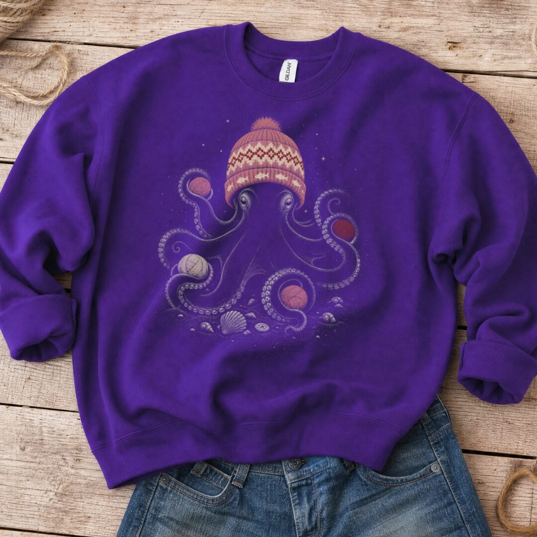 Warm Octopus Purple Sweatshirt.jpg