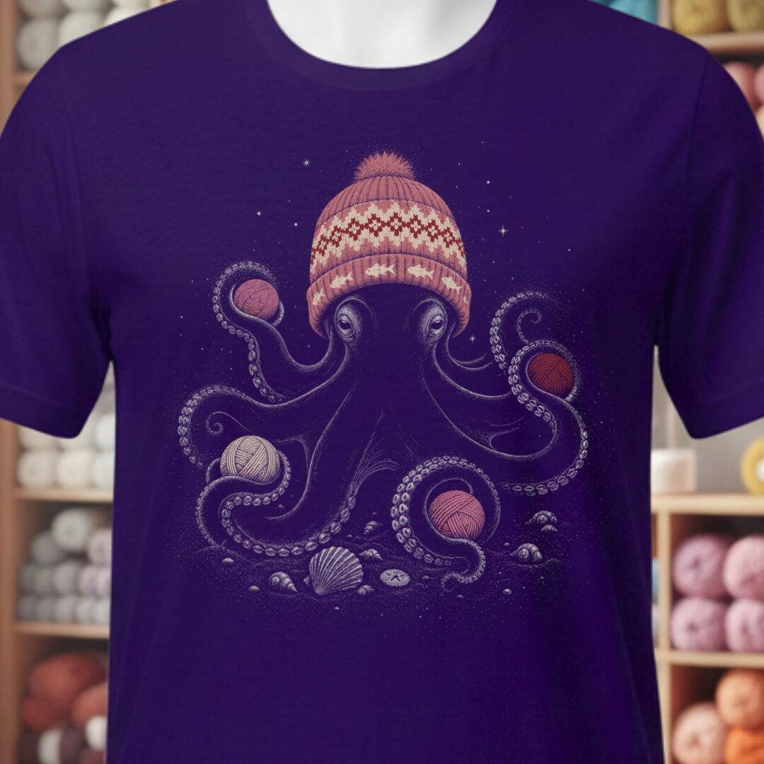 Warm Octopus Purple T-Shirt.jpg
