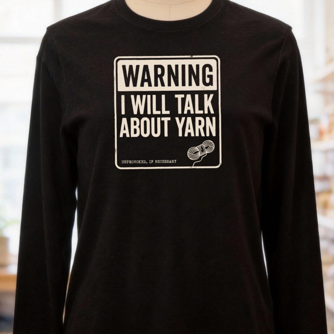 Warning Black Long Sleeve Tee.jpg