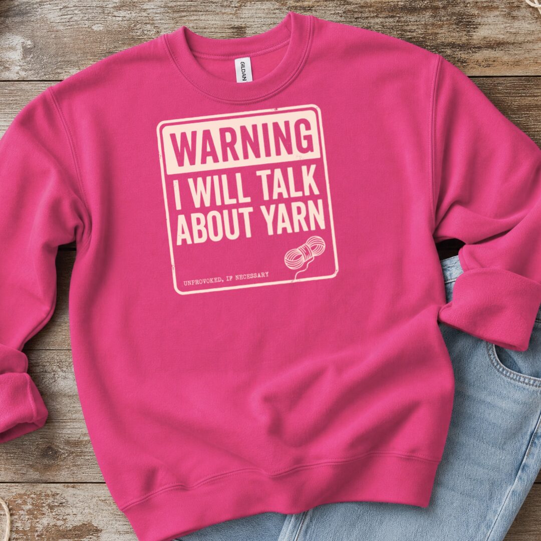 Warning Bright Pink Sweatshirt.jpg
