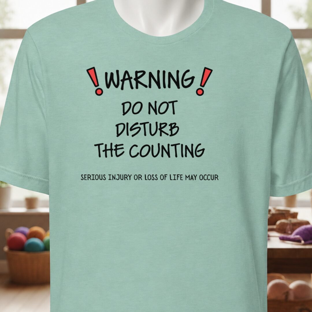 Warning Counting T-Shirt Sea Breeze t-shirt