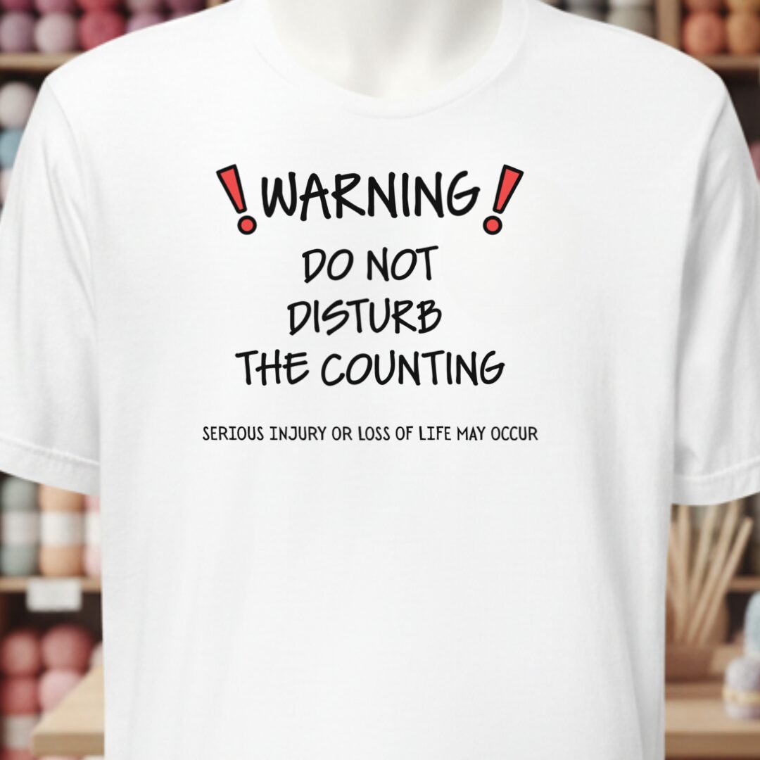 Warning Counting T-Shirt White t-shirt