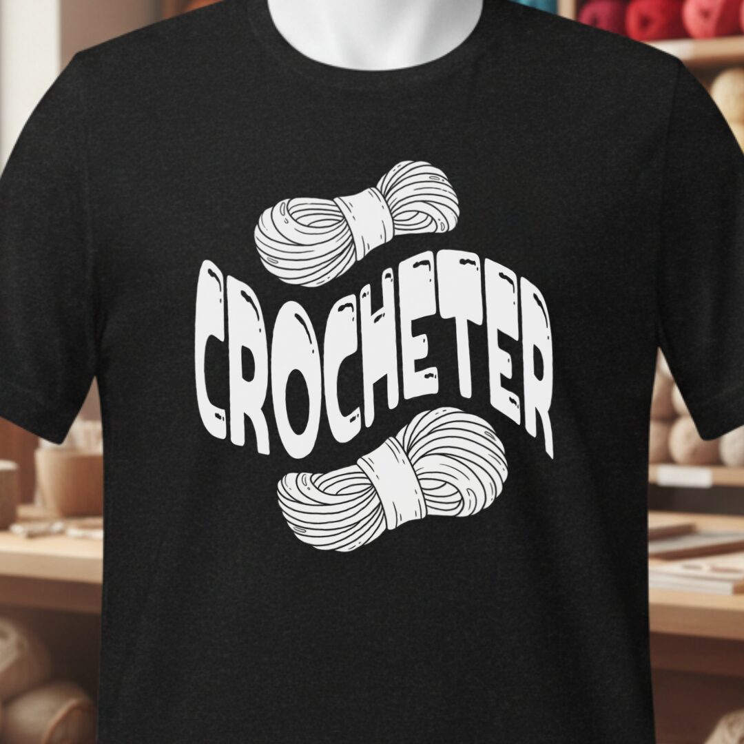 Warped Crocheter T-Shirt Black t-shirt