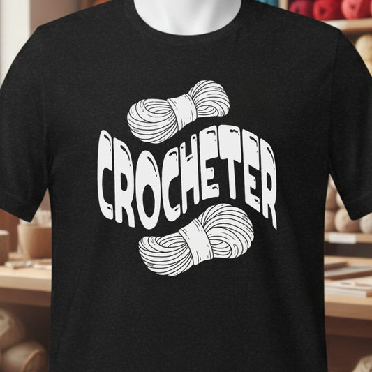 Warped Crocheter T-Shirt Black t-shirt