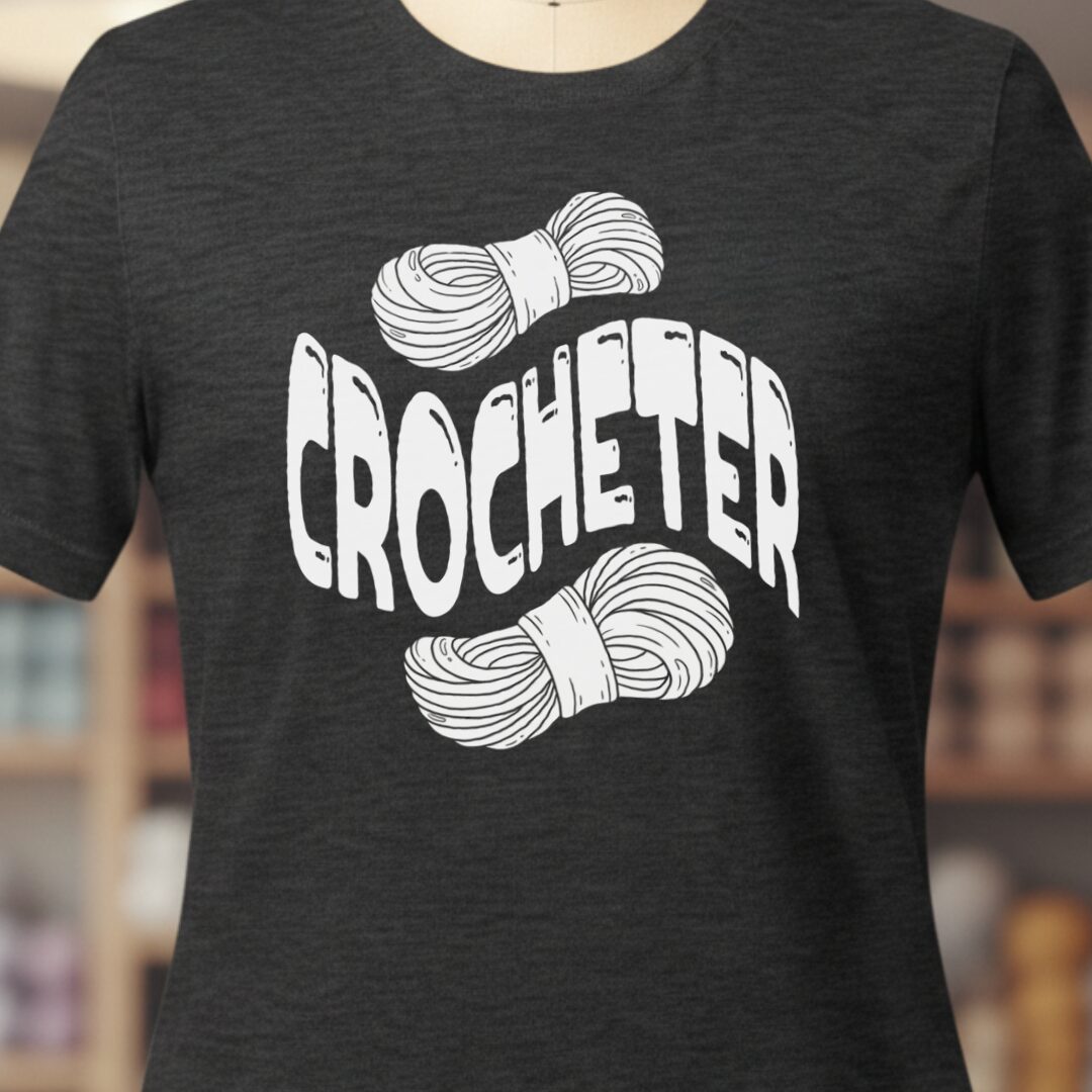 Warped Crocheter T-Shirt Dark Grey t-shirt