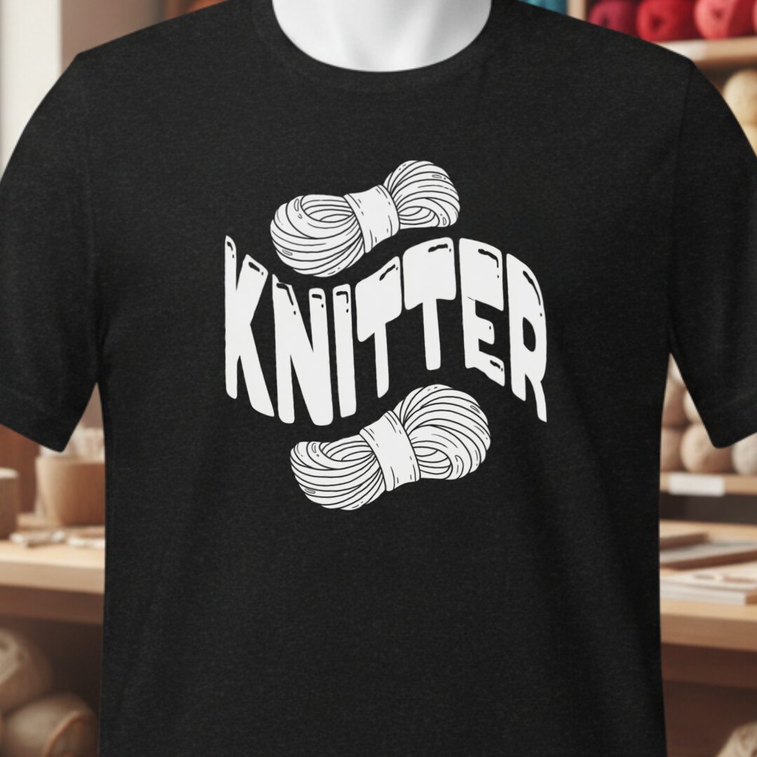 Warped Knitter T-Shirt Black t-shirt