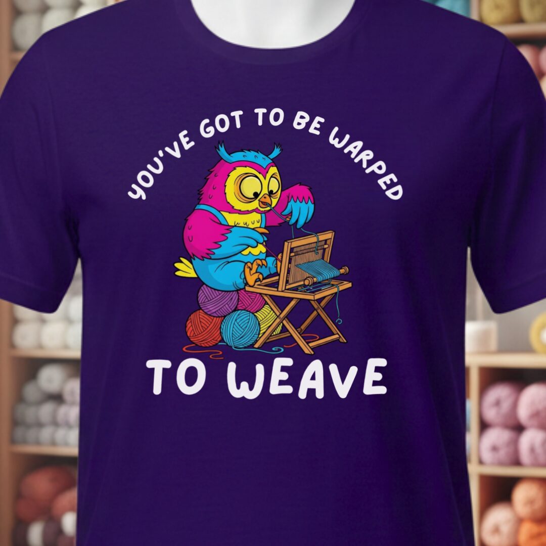 Warped to Weave T-Shirt Purple t-shirt
