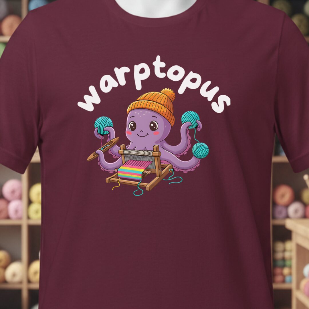 Warptopus T-Shirt Maroon t-shirt