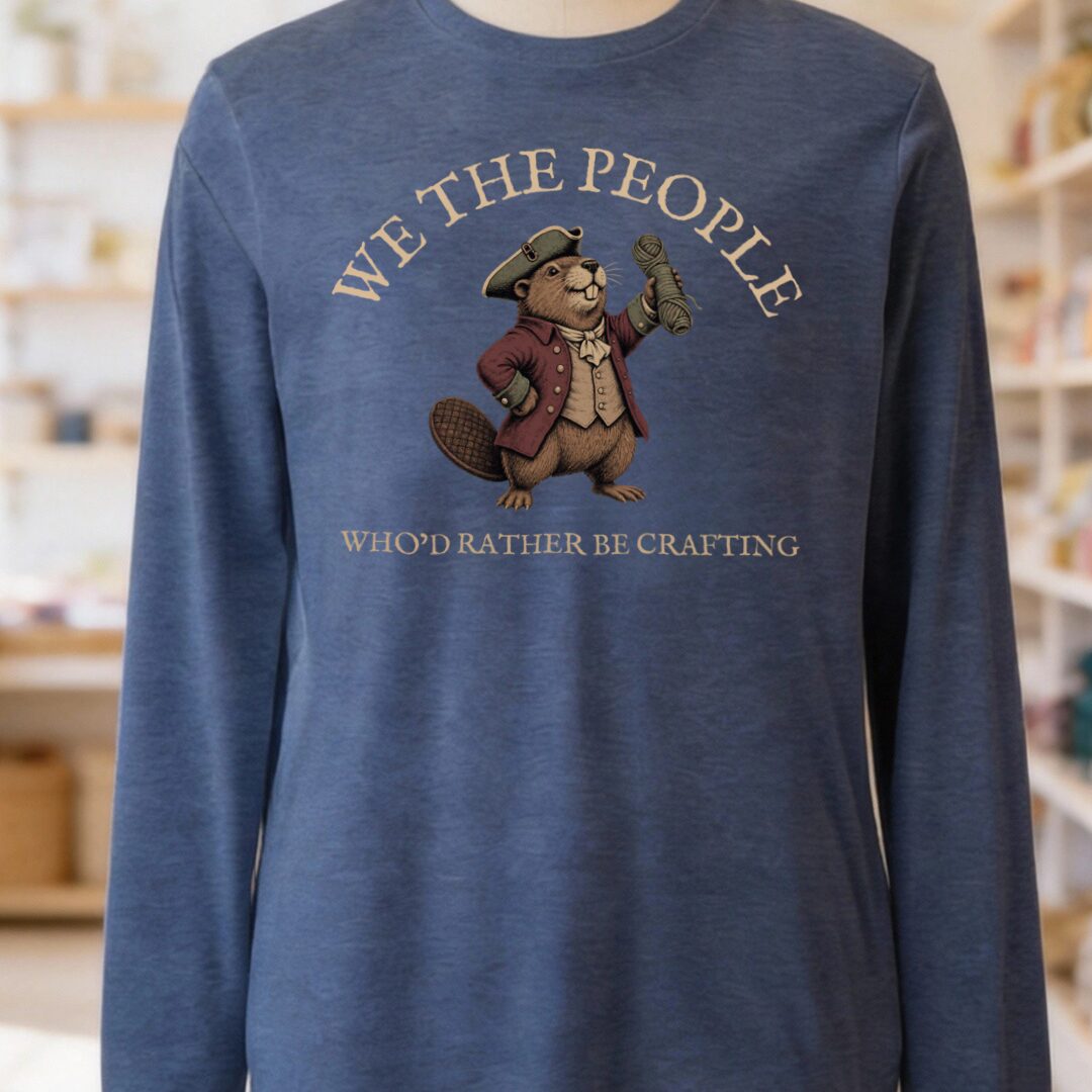 We The People Heather Navy Long Sleeve Tee.jpg