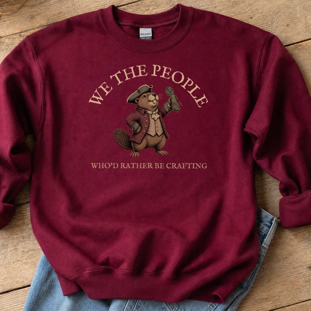 We The People Maroon Sweatshirt.jpg