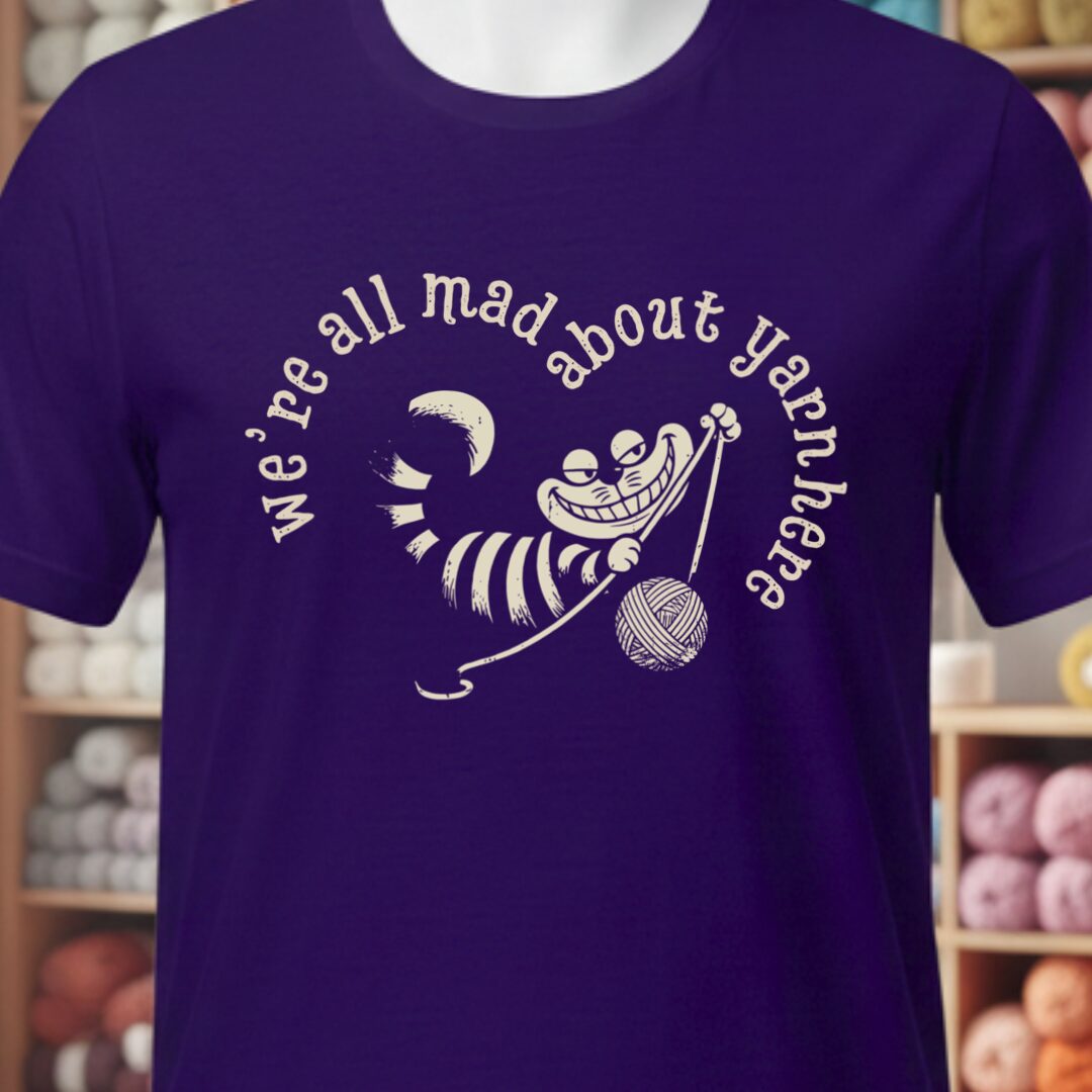 We're All Mad Here T-Shirt Purple t-shirt