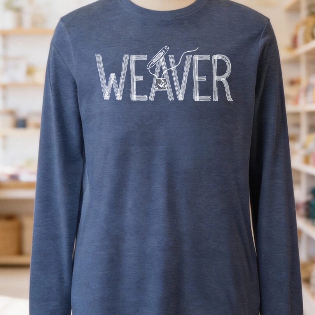 Weaver Text Heather Navy Long Sleeve Tee.jpg
