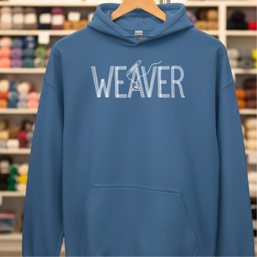 Weaver Text Indigo Blue Hoodie.jpg