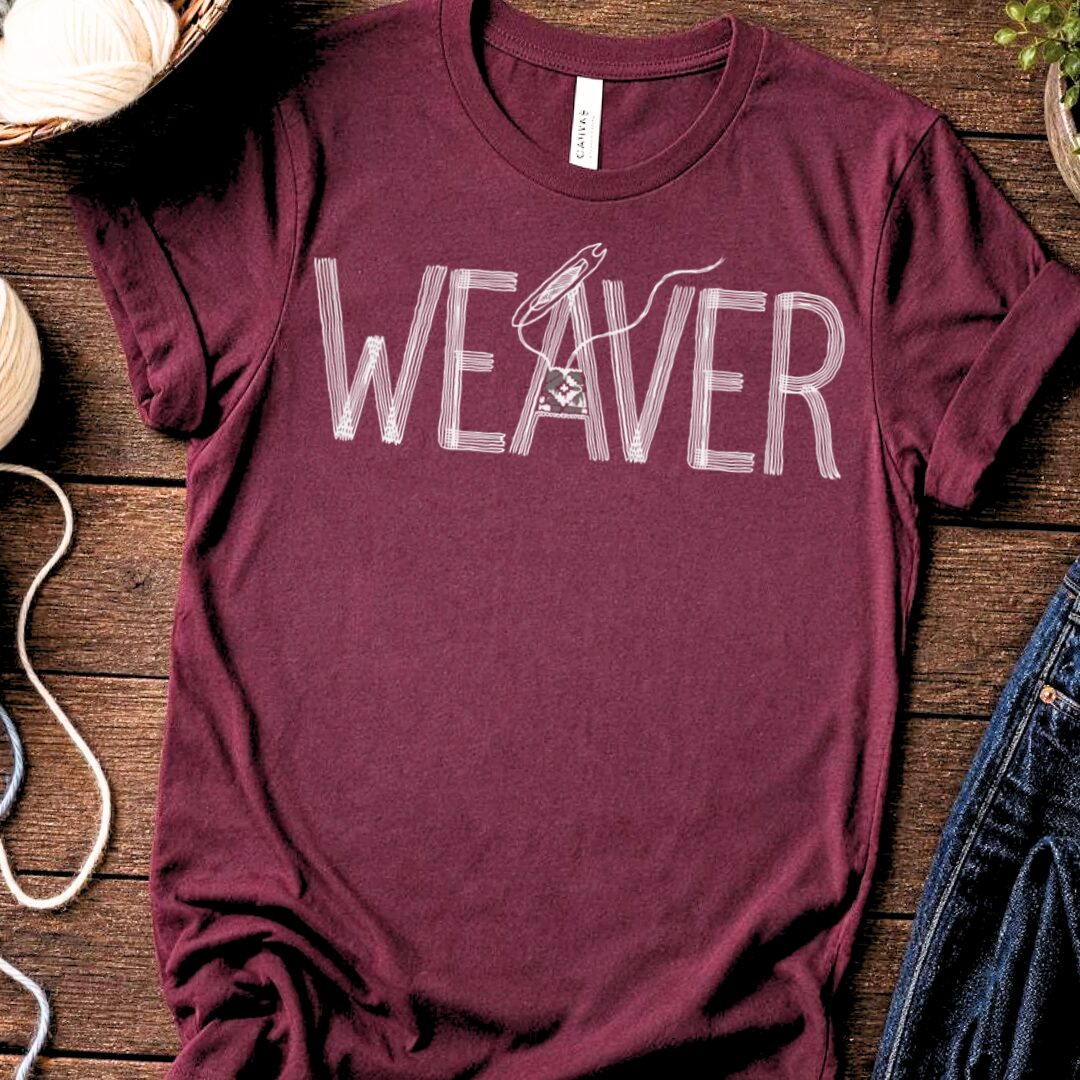 Weaver Text Maroon T-Shirt.jpg