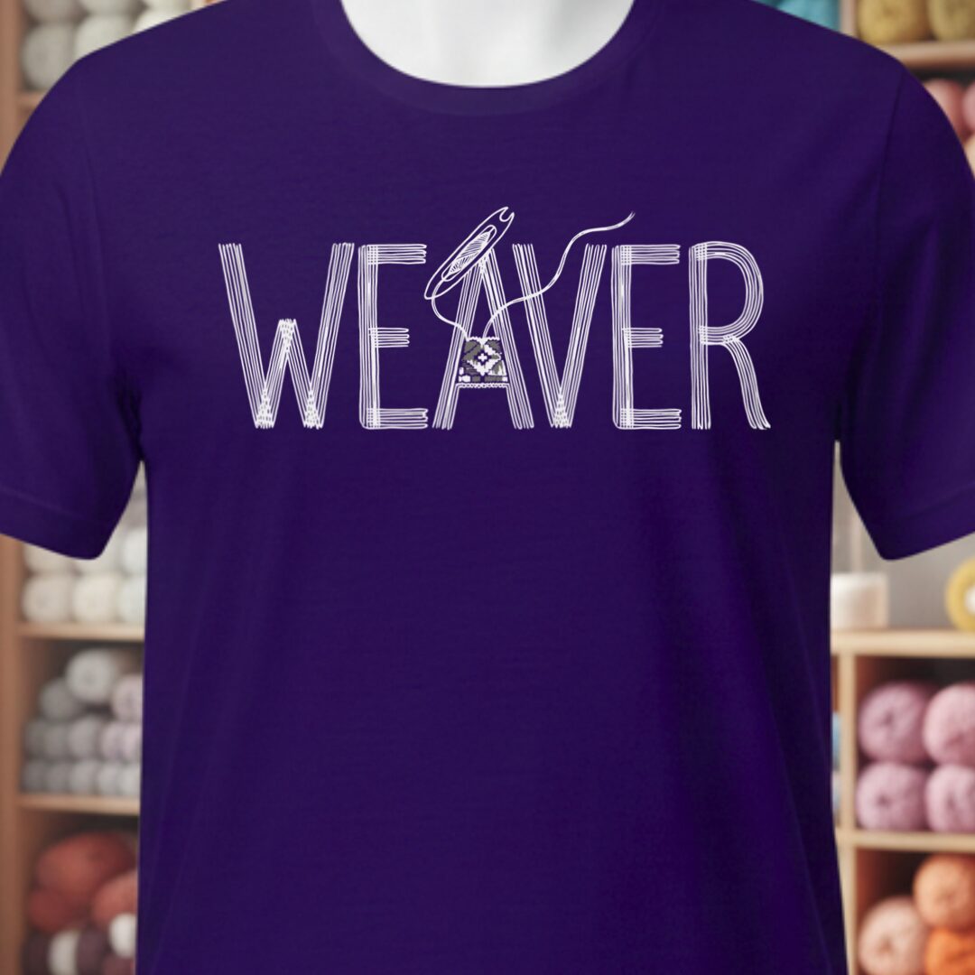 Weaver Text T-Shirt Purple t-shirt