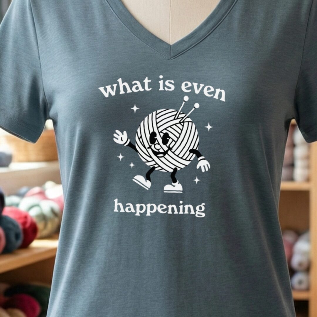What Is Even Happening V-Neck T-Shirt Slate t-shirt