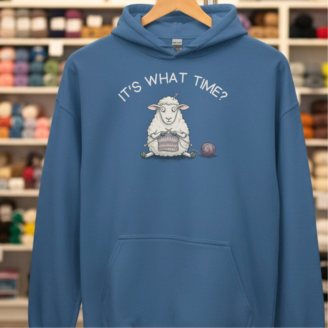 What Time Hoodie Indigo Blue t-shirt