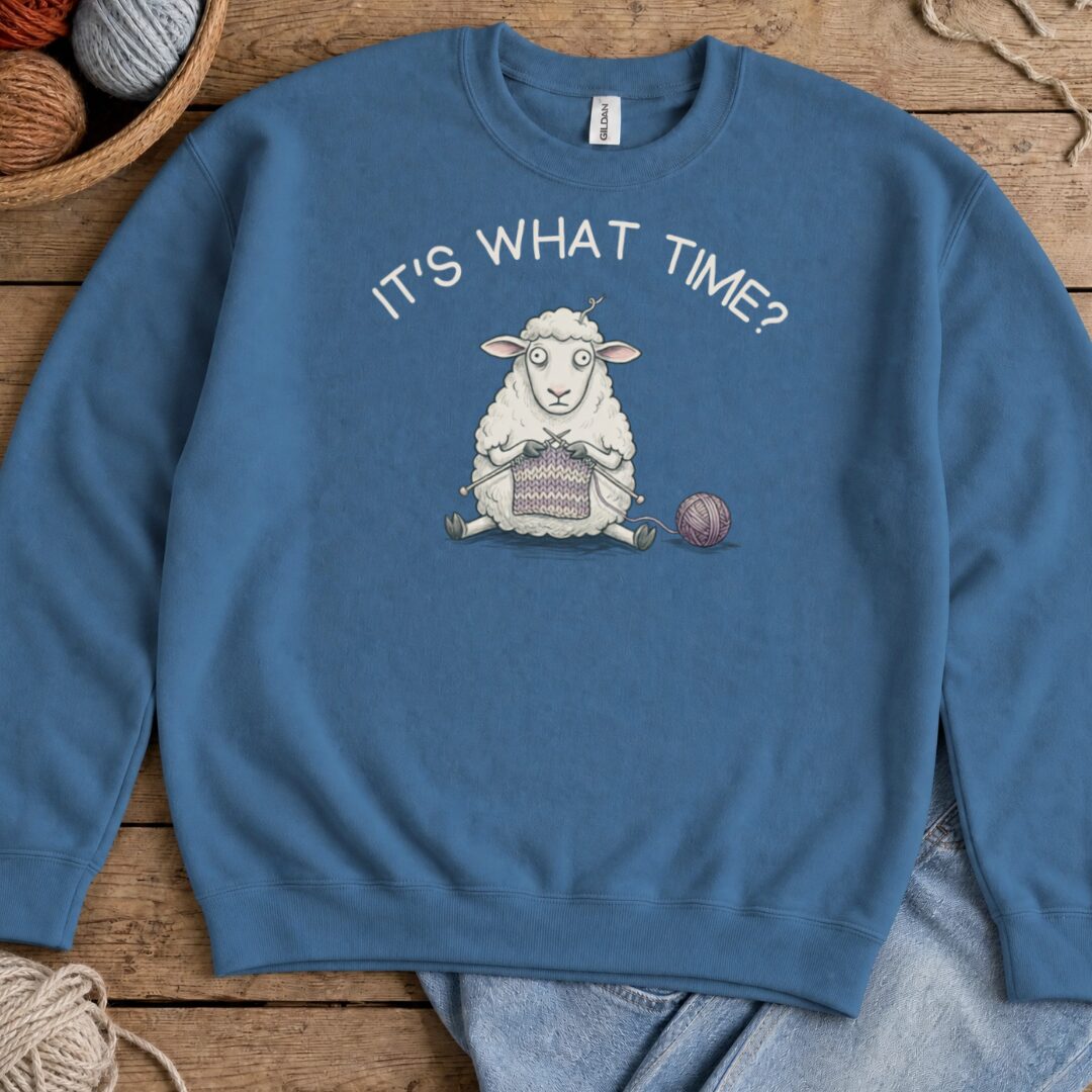 What Time Sweatshirt Indigo Blue t-shirt
