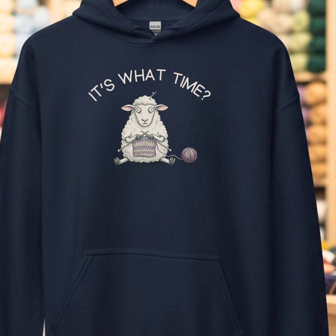 What Time Hoodie Navy t-shirt