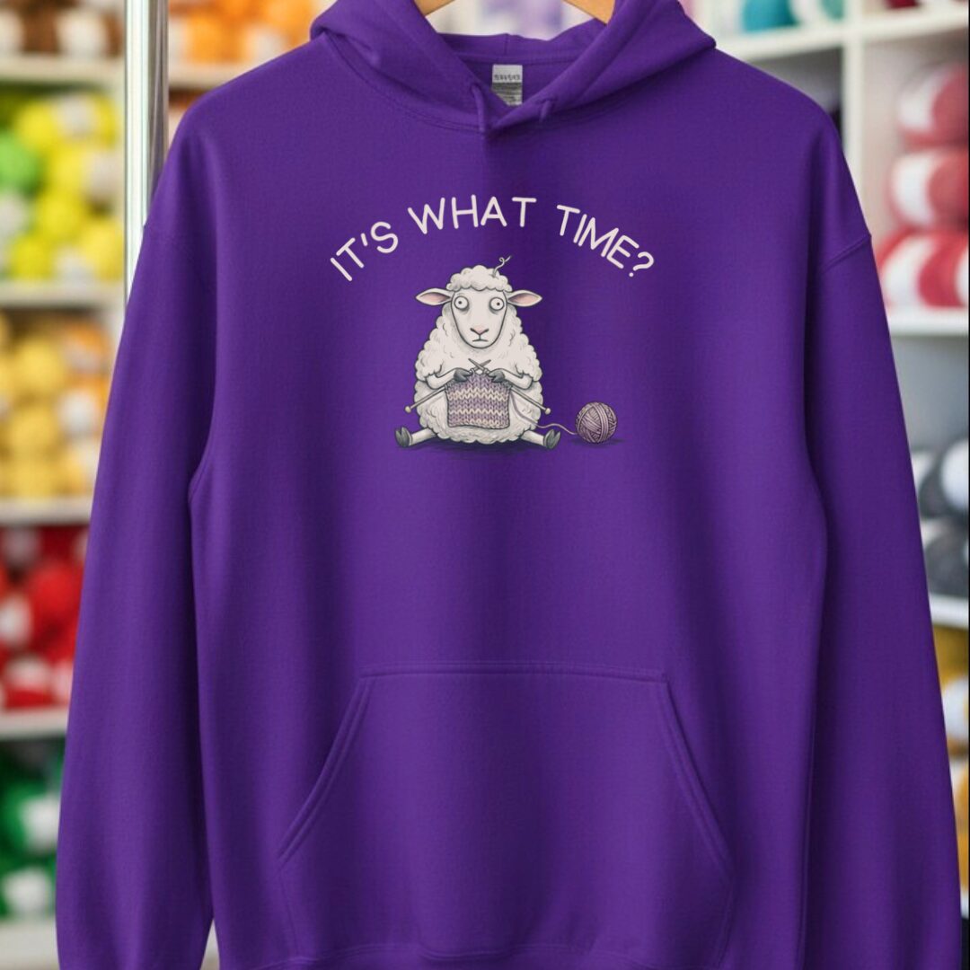 What Time Hoodie Purple t-shirt