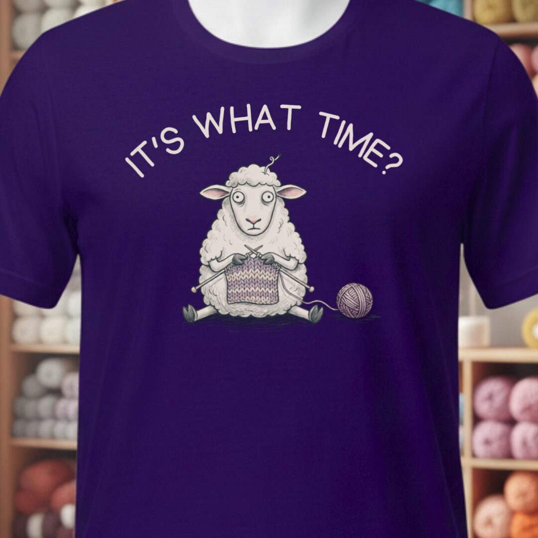 What Time T-Shirt Purple t-shirt
