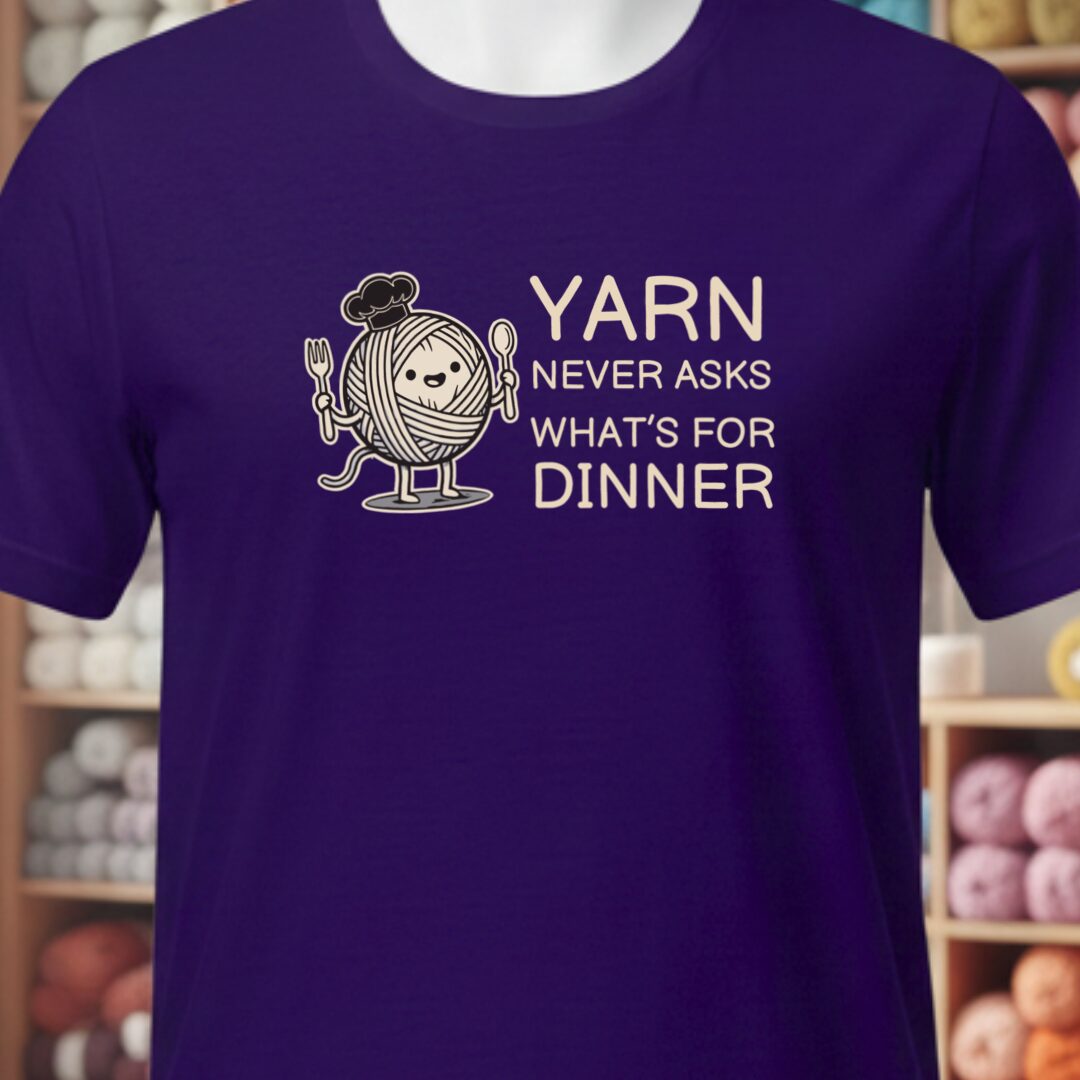 What's For Dinner T-Shirt Purple t-shirt