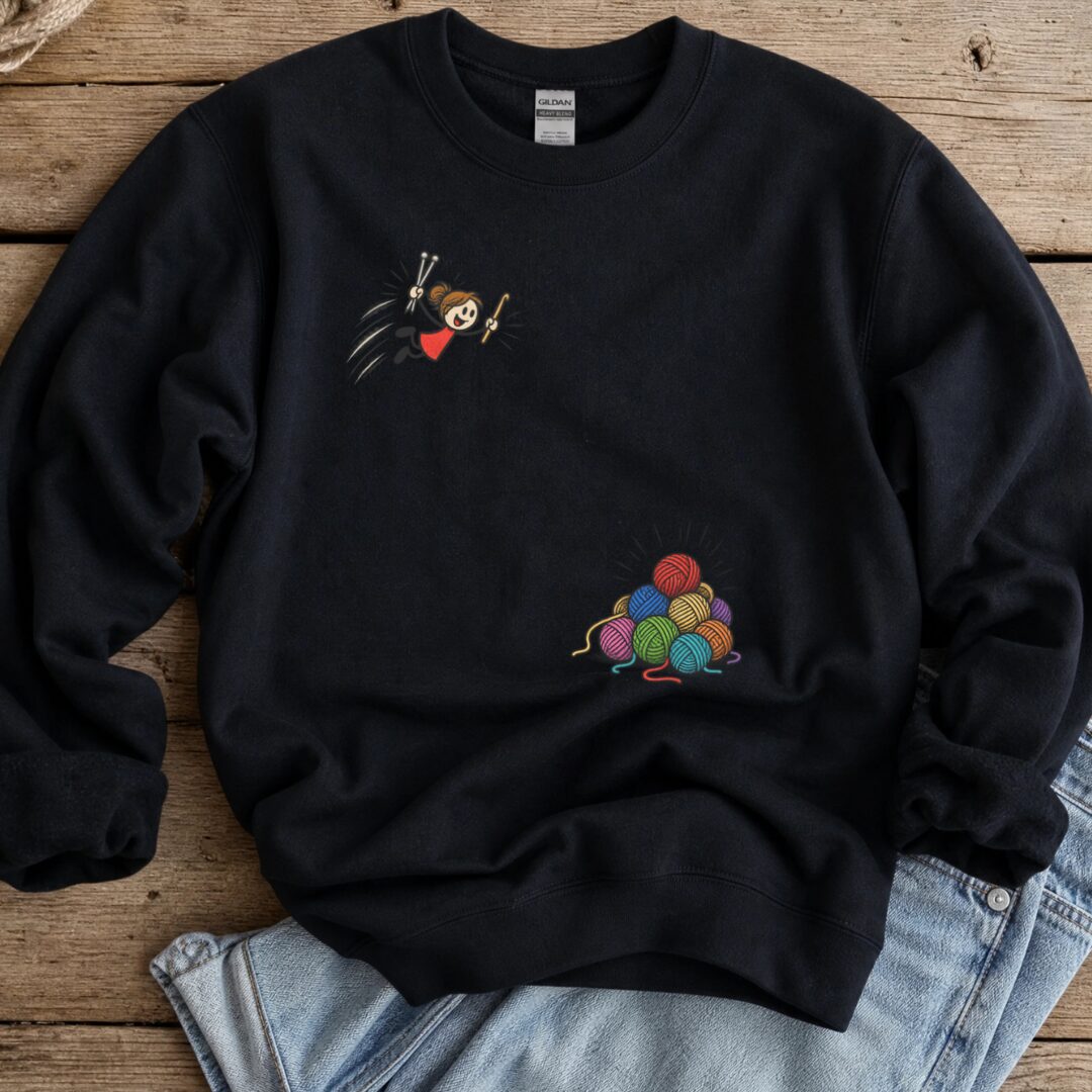 Wheee Sweatshirt Black t-shirt