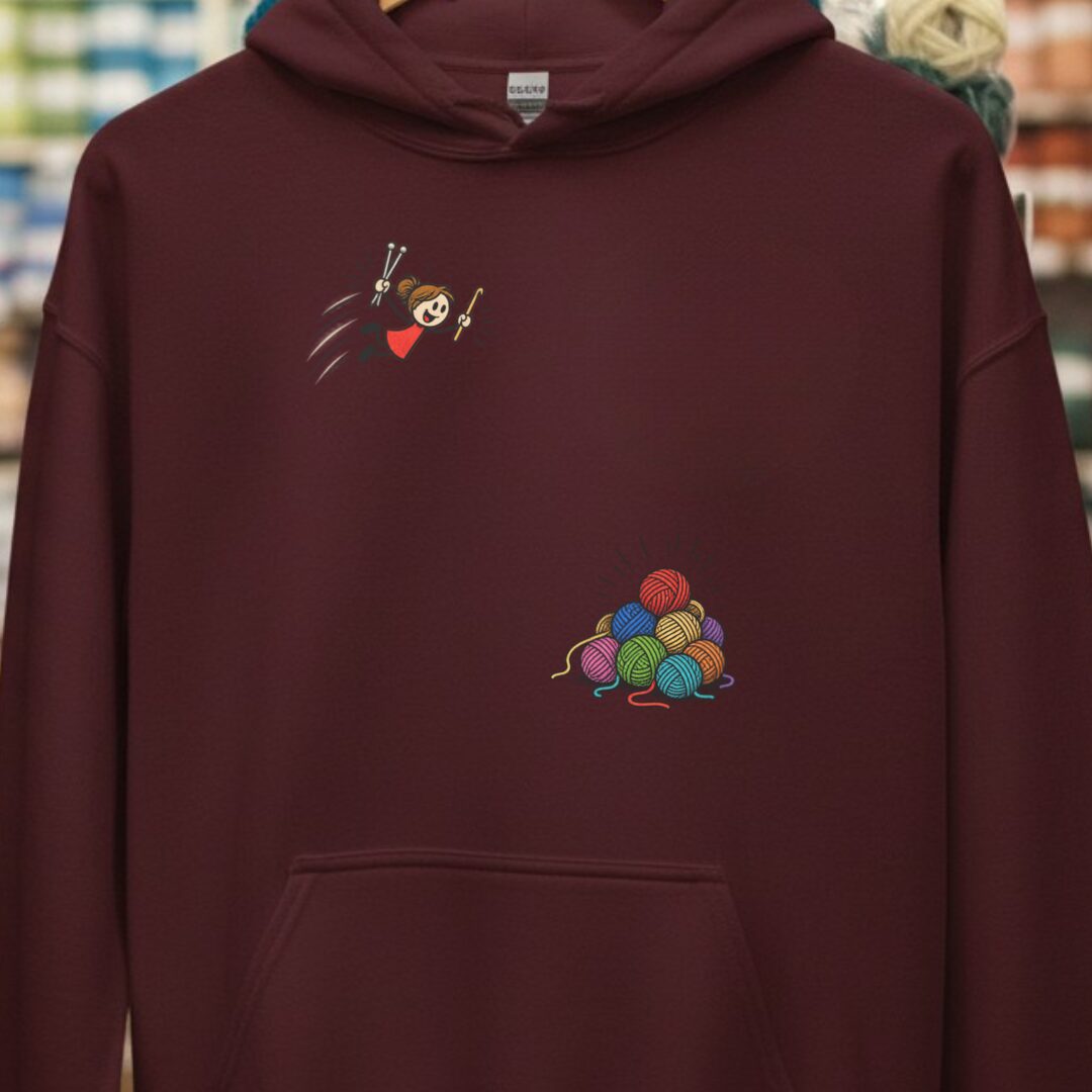 Wheee Hoodie Maroon t-shirt