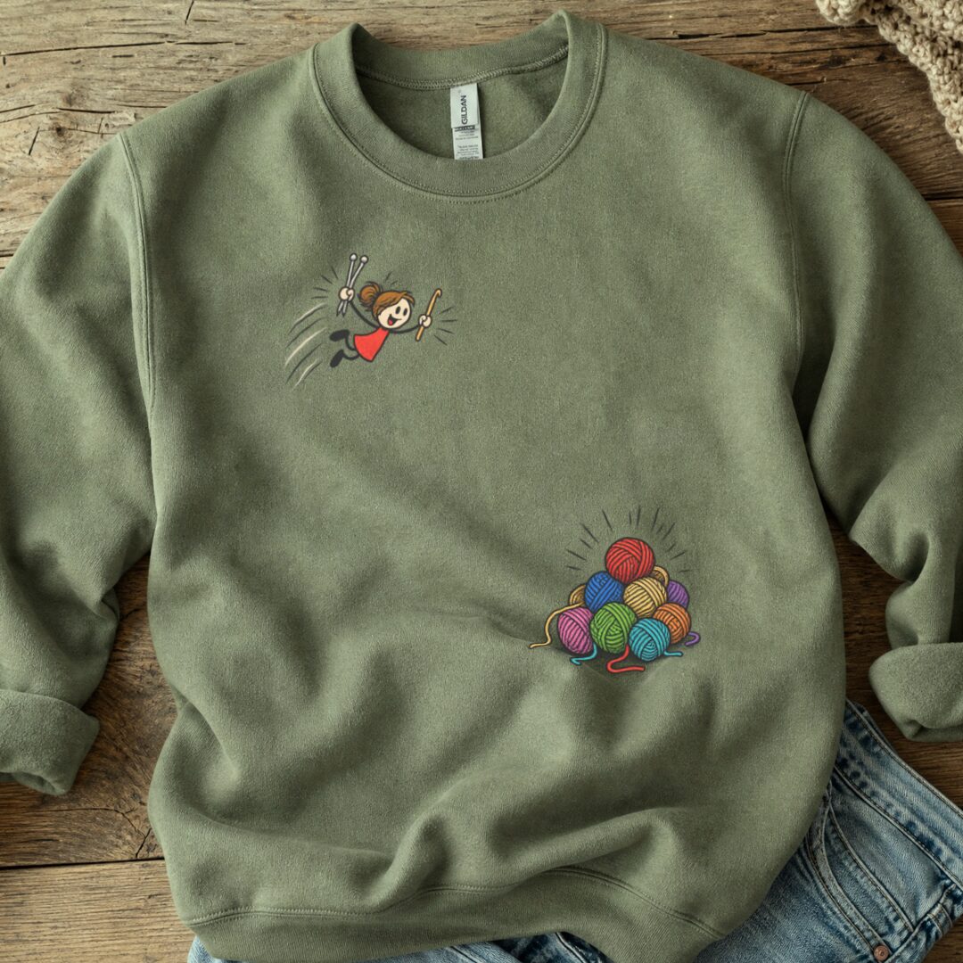 Wheee Sweatshirt Military Green t-shirt