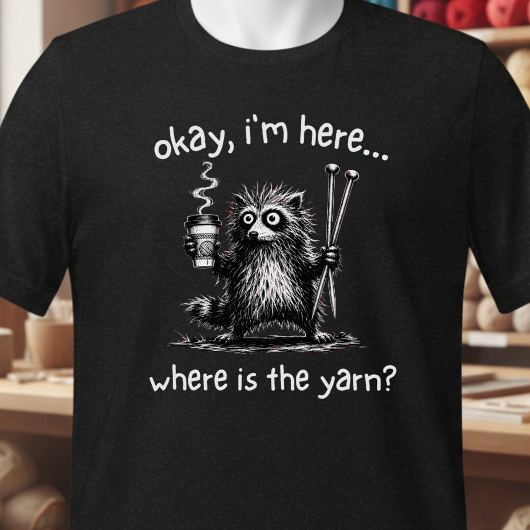 Where Is The Yarn T-Shirt Black t-shirt